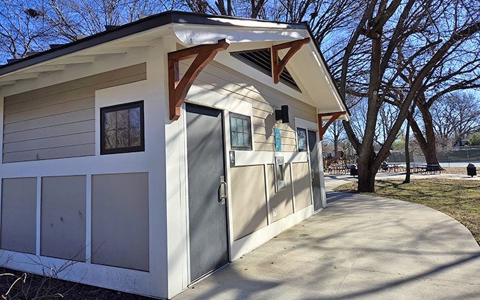 Park restroom building built by Combes Construction